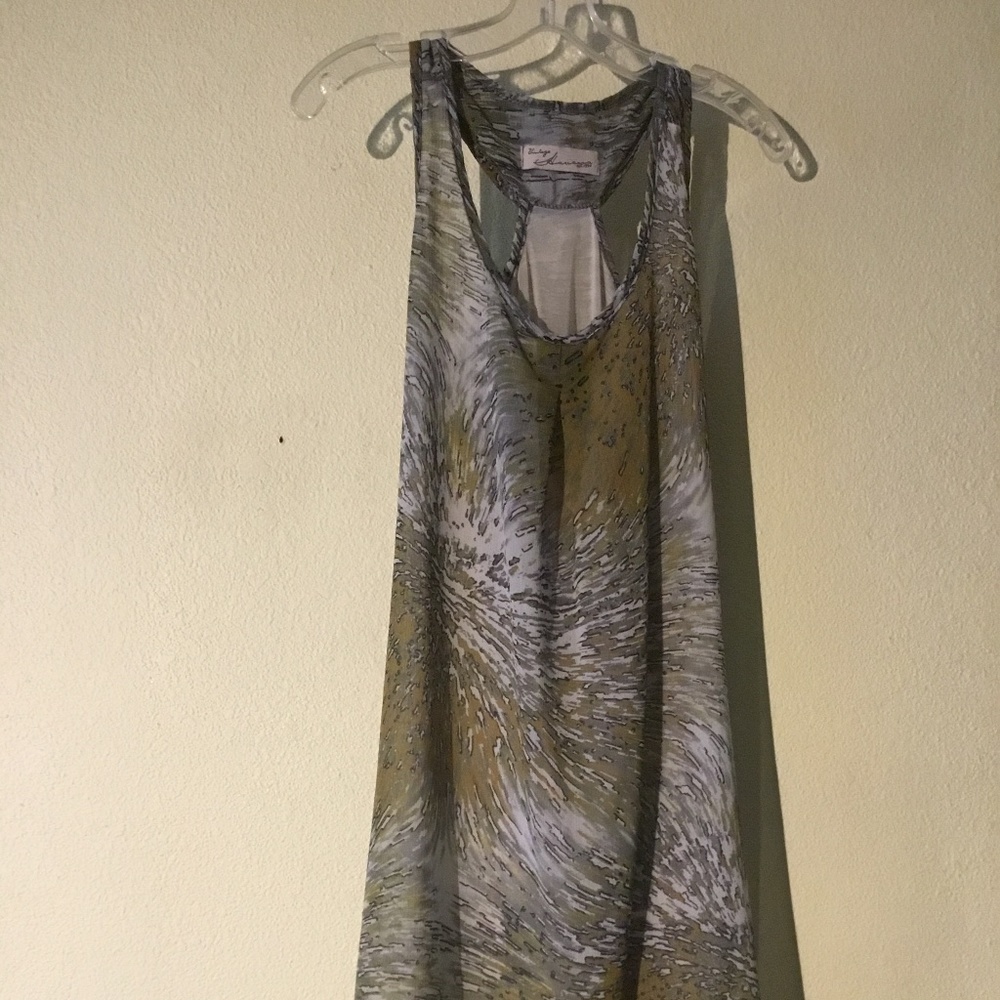 Sexy yet Stylish, Vintage Havana, sleeveless, multi print green dress